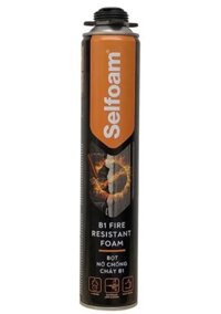 Keo trám bọt nở chống cháy, cách âm, cách nhiệt Selfoam B1 Fire Resistant 750ml không vòi, dùng súng                          - 38973835                                                       Yêu thích