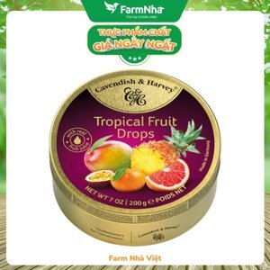 Kẹo Tropical Fruit Drops Cavendish & Harvey - 200g