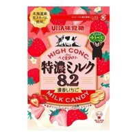 Kẹo UHA sữa dâu tây UHA MIKAKUTO Rich Milk Candy 8.2 Strawberry - Hàng Nhật nội địa