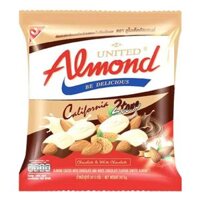 Kẹo United Almond Hạnh Nhân Phủ Chocolate Đen Trắng 247.5g
