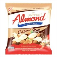 Kẹo United Almond Hạnh Nhân Phủ Chocolate trắng 247.5g (gói)