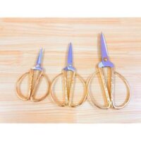 Kéo vàng xuất nhật xịn siêu sắc bén 3 cỡ cao cấp GDTH - Vàng,Kéo to k45