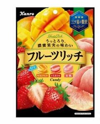 Kẹo vị trái cây Kanro Fruits Rich Candy 70g