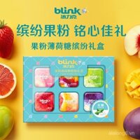Kẹo viên bạc hà không đường kem Blink quà tặng bạn bè hộp kẹo ăn nhẹ