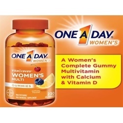 Kẹo Vitamin One A Day Women’s Vitacraves Gummies 230 viên