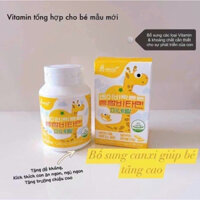 Kẹo Vitamin tổng hợp cho trẻ Premium Kids Multivitamin Mineral hỗ trợ phát triển chiều cao chuẩn Hàn Quốc 60v