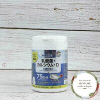 Kẹo vitamin trẻ em bổ sung Canxi, Vitamin D, men tiêu hóa vị sữa chua 150 viên Unimat Riken cho bé từ 3 tuổi