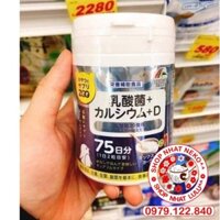 Kẹo vitamin trẻ em bổ sung Canxi, Vitamin D, men tiêu hóa vị sữa chua 150 viên Unimat Riken cho bé từ 3 tuổi