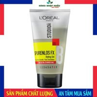 Keo vuốt tóc nam cứng Loreal Studio Fx 8, gel giữ tóc cứng 24h mới 2024, 150ml