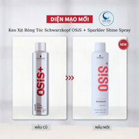 Keo Xịt Bóng Tóc Schwarzkopf OSiS + Sparkler Shine Spray Giúp Bóng Tóc, Giữ Nếp Tóc Suôn Mượt 300ml