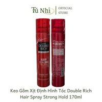 Keo xịt định hình, mousse giữ nếp tóc Double Rich TN030 giúp tạo kiểu giữ nếp tóc suốt cả ngày