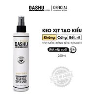 Keo Xịt Tạo Kiểu Tóc Dashu Mega Hold Super 50ml, Xịt Trắng giữ nếp tóc