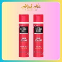 Keo xịt tạo kiểu tóc Double Rich Hair Mousse Hair Styling 170ml giữ nếp tóc tự nhiên