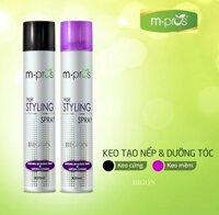Keo Xịt Tóc Tạo Nếp Và Giữ Nếp Tóc Cứng&amp;Mềm M.PROS 420ml - Tạo Kiểu Tóc Nam Và Nữ - Keo Cứng Đen