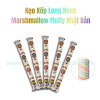 Kẹo Xốp Fluffy Marshmallow Xoắn Dài - Kẹo Xốp Cầu Vồng.