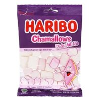 Kẹo xốp marshmallow Haribo Chamallows Pink & White hương vani gói 70g (từ 3 tuổi)