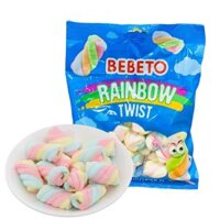 Kẹo Xốp Xoắn Cầu Vồng Thổ Nhĩ Kì Marshmallow Bebeto - 60g