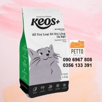Keos hairball control tuna 1,5kg thức ăn hạt khô cho mèo trưởng thành trên 12 tháng tuổi giúp tiêu búi lông vị cá ngừ