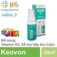 Keovon Spray, Vitamin K2 cho bé, kích thích phát triển chiều cao cho trẻ, ngăn loãng xương ở người già (Chai 25ml)