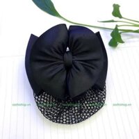 kẹp búi lưới : màu đen hình quạt xoè