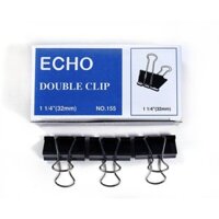 Kẹp bướm đen ECHO 32mm (12 chiếc/ hộp)