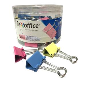 Kẹp bướm màu Flexoffice 25mm FO-DCC03