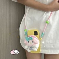 [Kẹp búp bê] Phong cách mới Giai điệu Little Pop Dog Little Cool Có thể thu vào Giá đỡ điện thoại di động Kẹp sau Messenger Dây buộc tiện lợi BackClip đa năng chống sốc