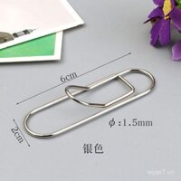 Kẹp bút kim loại hình trái tim sáng tạo, phụ kiện giữ bút, kẹp bút cố định phong cách châu Âu, bookmark đa chức năng hình trái tim