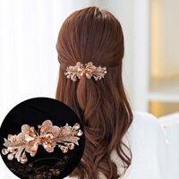 Kẹp (Cặp) Tóc Cao Cấp - Ghim Kẹp Tóc Nữ Đẹp Đính Đá Màu Vàng - KDD044