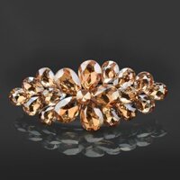 Kẹp (Cặp) Tóc Cao Cấp - Ghim Kẹp Tóc Nữ Đẹp Đính Đá Màu Vàng - Mã KDD002