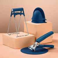 Kẹp Chống bỏng Đĩa Nâng Bát Kẹp Nhiệt Độ Cao Chống Trơn Trượt Bát Chống Trơn Trượt Không Gỉ