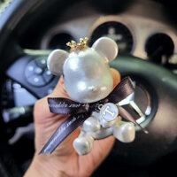 kẹp cửa gió điều hòa Ô tô hình gấu và bông hoa trà sang trọng được tặng kèm 1 lọ nước hoa 10ml