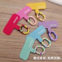 Kẹp điện thoại hình trái tim chấm bi oval, dây buộc điện thoại, đệm cố định, móc dây điện thoại, đầu nối khóa