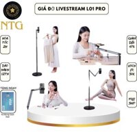 Kẹp điện thoại L01 PRO giá đỡ cây treo trên sàn chân Z kim loại cao 1,6m