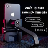 Kẹp điện thoại xe máy full kim loại gắn gương chiếu hậu xe máy C2