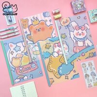 Kẹp file A4 bìa mềm Gấu Thỏ