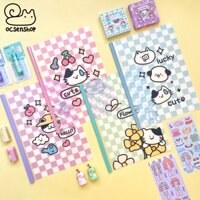 Kẹp file A4 bìa mềm Mèo đen trắng