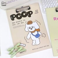 Kẹp file A4 Poop
