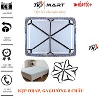 Kẹp ga giường, drap trải nệm 6 chấu - siêu bền, siêu chắc