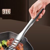 Kẹp gắp thức ăn inox 304 I've 38cm Đức 316 siêu cao cấp 28.5 thịt nướng đầu bo tròn bền bỉ