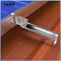 Kẹp giá đỡ bảng điều khiển năng lượng mặt trời Hợp kim nhôm chắc chắn bạc chuyên nghiệp
