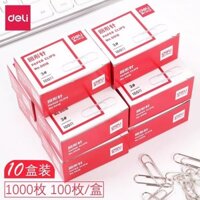 Kẹp Giấy Deli 0018 Kẹp Giấy Kim Loại Bạc Kẹp Văn Phòng Kẹp Giấy Tài Chính Loại Tiết Kiệm