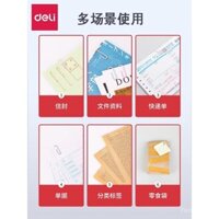 Kẹp Giấy Deli Chất Lượng Cao Cố Định Mạ Niken Chống Rỉ Sét Dành Cho Sinh Viên Kẹp Giấy Màu Sắc Kẹp Kim Loại Hình Chữ U Kẹp Tài Chính Văn Phòng Biên Nhận Giá Đỡ Thẻ Điện Thoại An Toàn Kẹp Khóa Lớn Kẹp Sáng Tạo