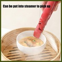 Kẹp giữ bát chống bỏng Kẹp kẹp 2 trong 1 Tấm kẹp nâng bát nóng Kẹp silicon Kẹp chịu nhiệt Tongs tongvn