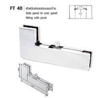 Kẹp góc cửa kính VVP Thái Lan FT40, kẹp chữ L FT40, kẹp kính cửa thủy lực chính hãng