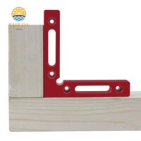 Kẹp góc vuông LARGLO, 120mm 90° Định vị cố định, Thước định vị góc chính xác bằng hợp kim nhôm có độ cứng cao Thợ mộc