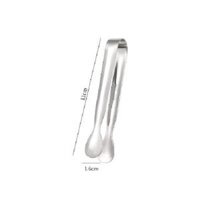 Kẹp inox mini nhỏ xinh dùng gắp viên đường, bánh quy, kẹo, mức ,đá nhỏ - Gắp đá inox mini nhỏ gọn tiện dụng - Bạc