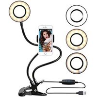 Kẹp ipad live tream 2in1 kẹp mép bàn mép giường