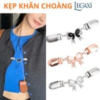Kẹp Khăn Choàng Cổ, Áo Len, Cố Định Chống Tuột Cardigan Thu Nhỏ Vòng Eo Váy Bằng Kim Loại Hình Nơ