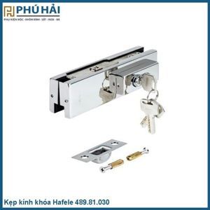 Kẹp khóa sàn Inox mờ Hafele 489.81.030